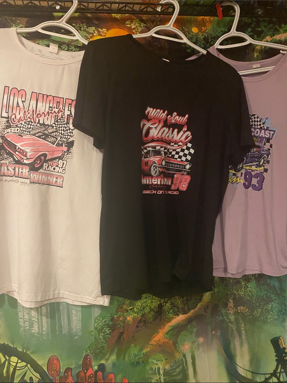 Classic Car Graphic Tee for Kids - Black